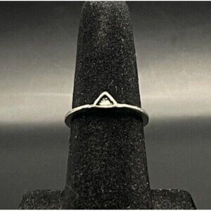 Vintage Estate Antique Silver Tone Ring - Size 4